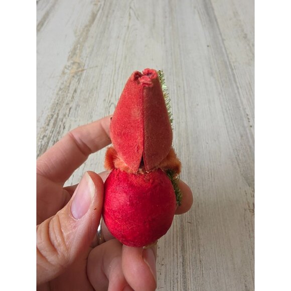 Antique elf Santa tree figurine cardboard paper Xmas tree - Picture 4 of 8